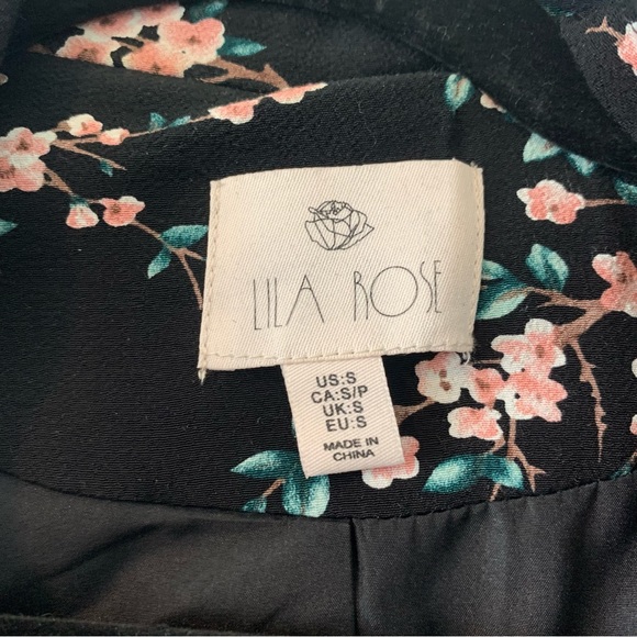 Floral open front blazer - Picture 2 of 2